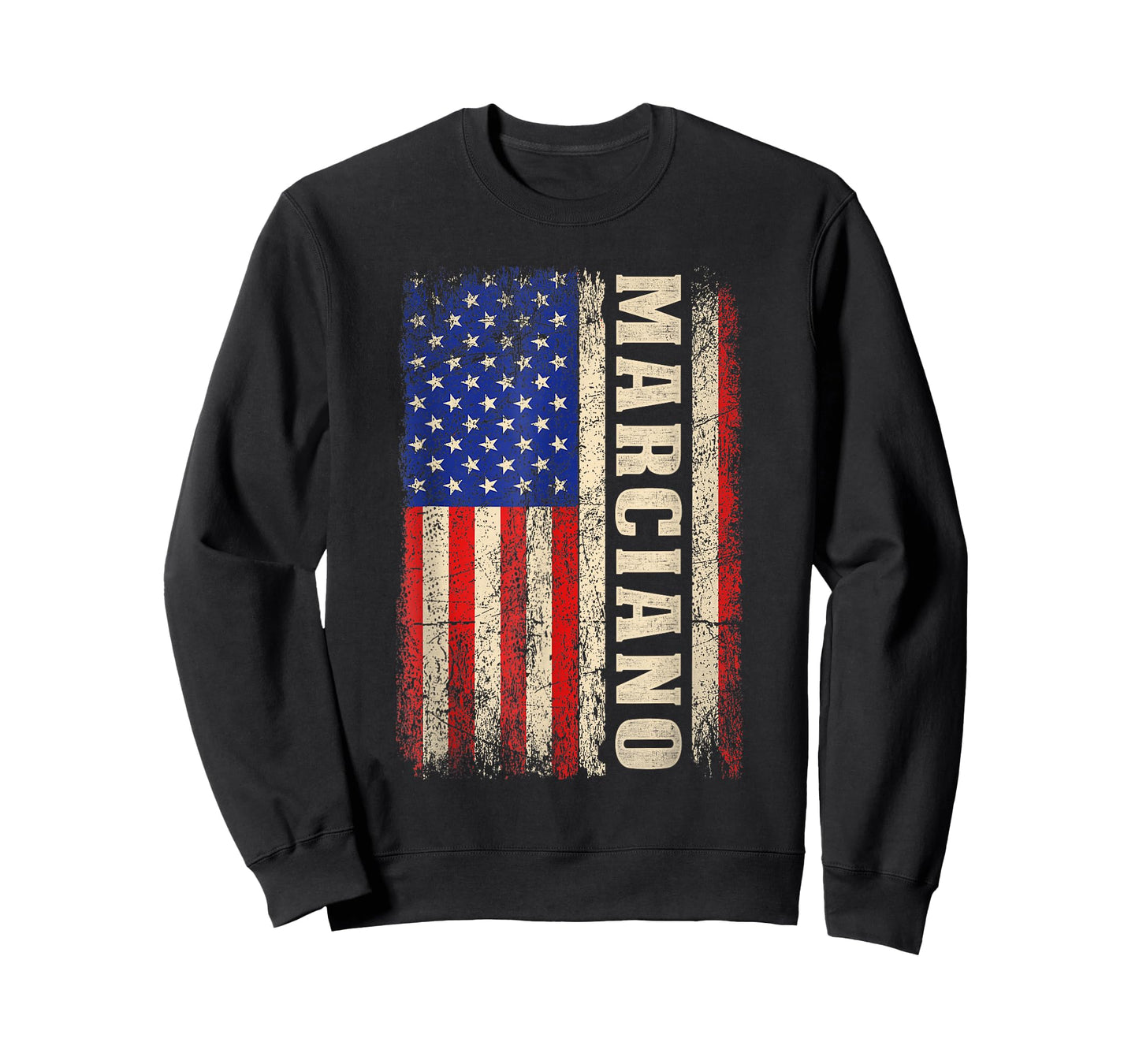 MARCIANO Last Name Shirt MARCIANO Name American Flag T-Shirt