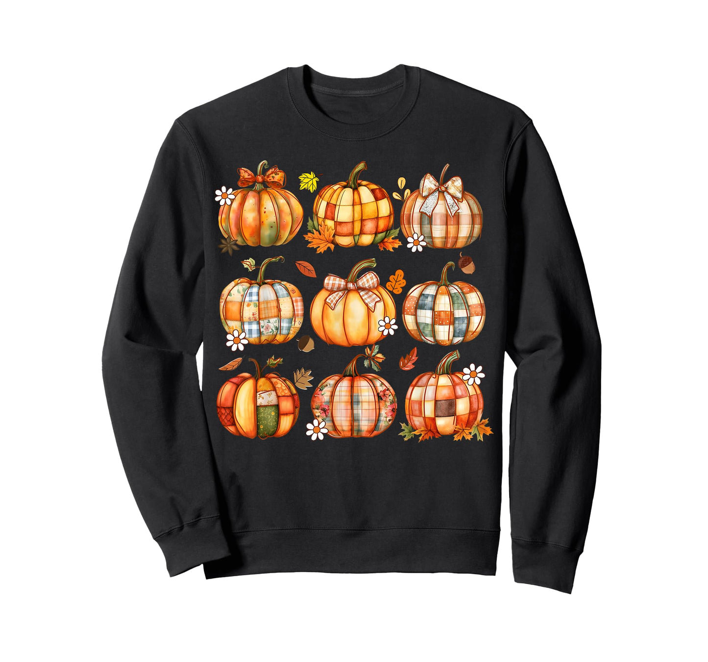 Coquette Bow Pumpkin Thanksgiving Fall Girl Women T-Shirt