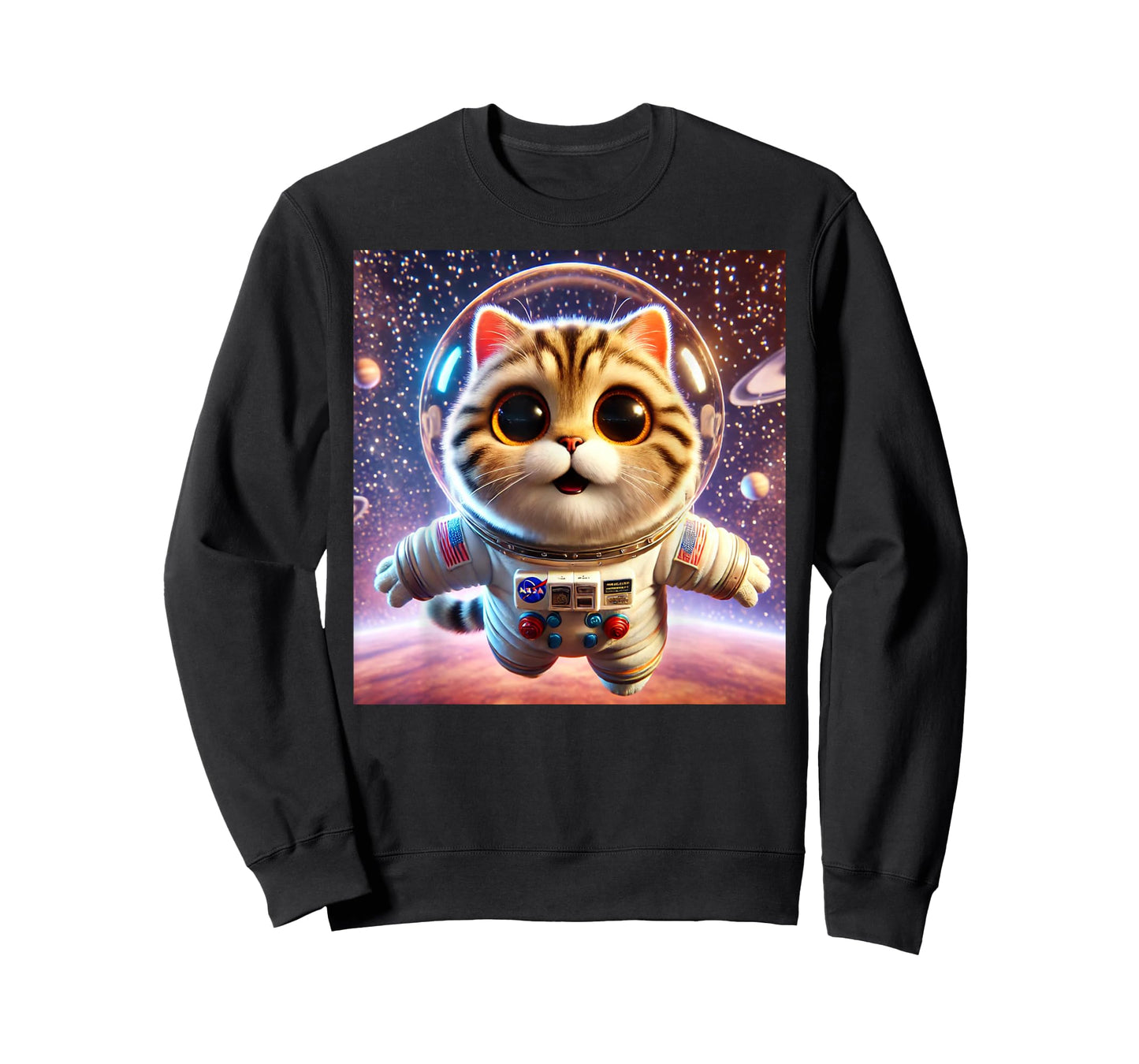 Cat Astronaut, Space Cat, Funny Planets gift Men Women kids T-Shirt