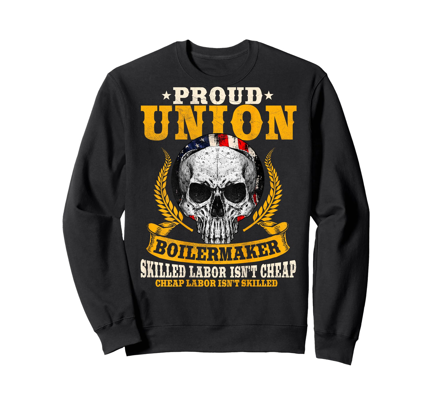 Union Boilermaker Design On Back Of Clothing T-Shirt