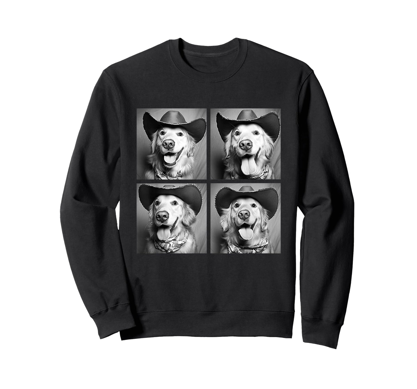 Western Golden Retriever Funny Cowboy Dog T-Shirt