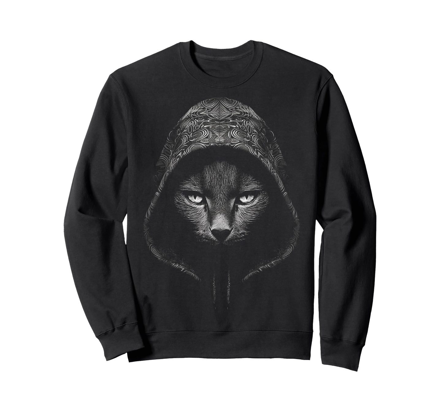 Cat Drawing Illustration Face Animal Art Graphic Cat T-Shirt