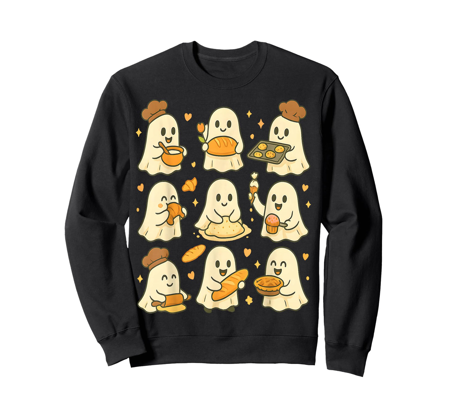 Cute Baking Ghost Cozy Fall Aesthetic for Spooky Season T-Shirt
