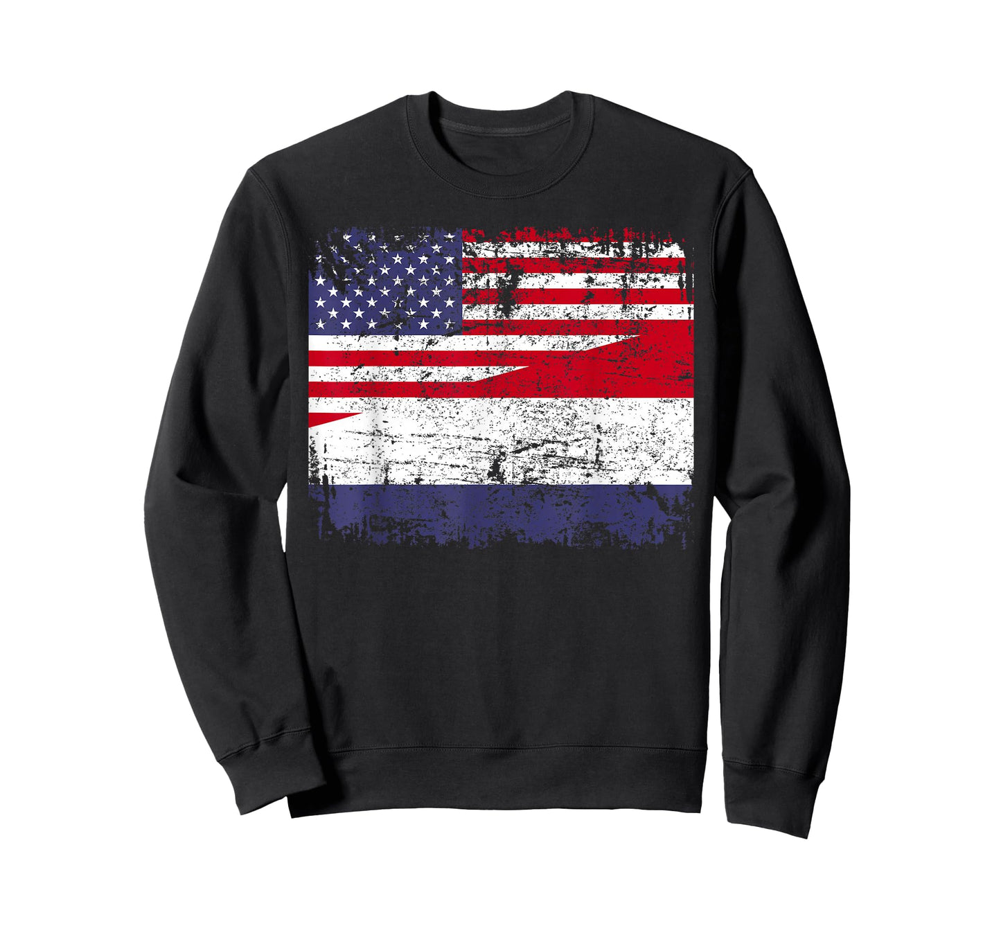 DUTCH ROOTS | Half American Flag | NETHERLANDS T-Shirt