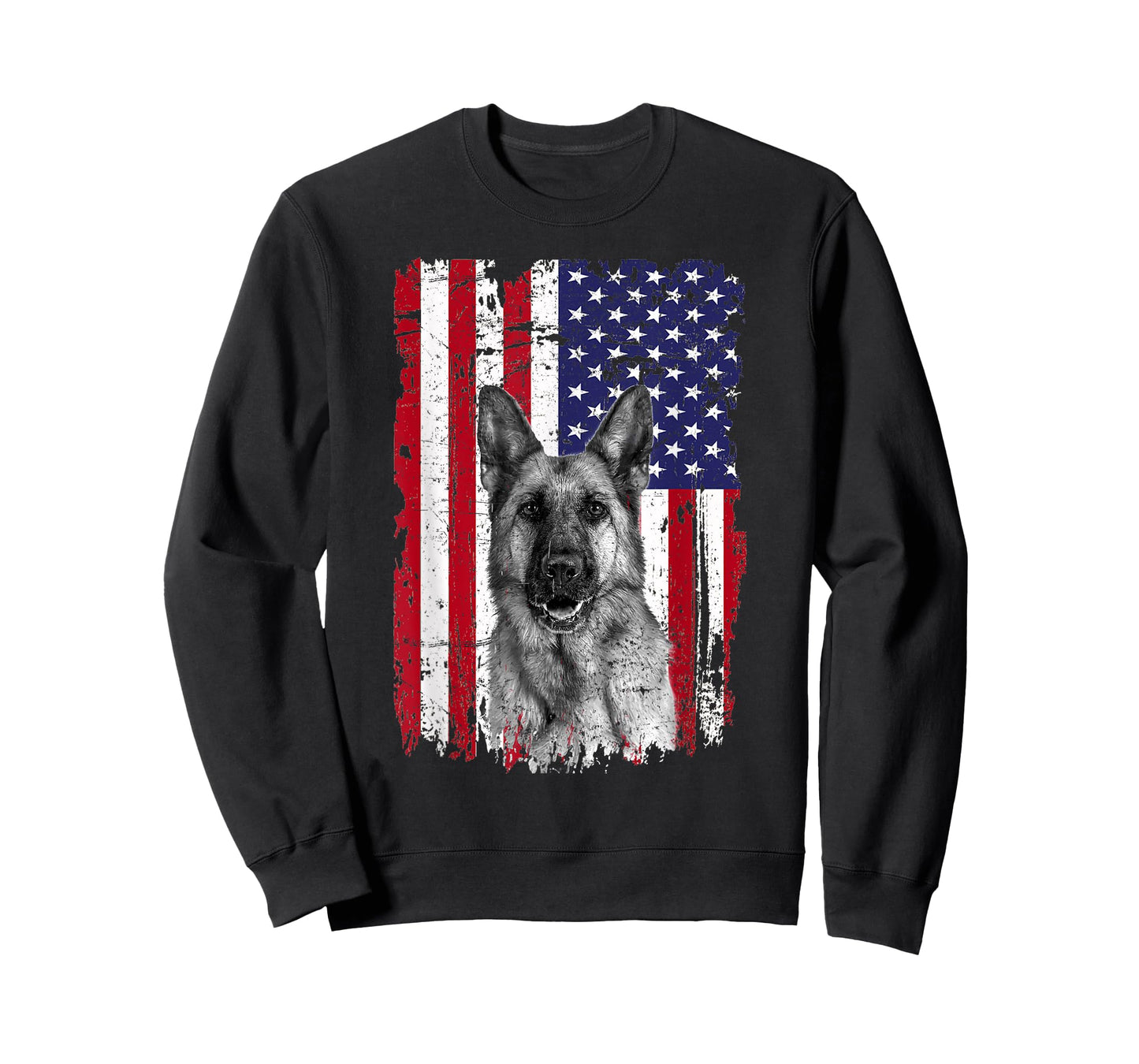 Patriotic German Shepherd American Flag 2023 4th of July T-Shirt