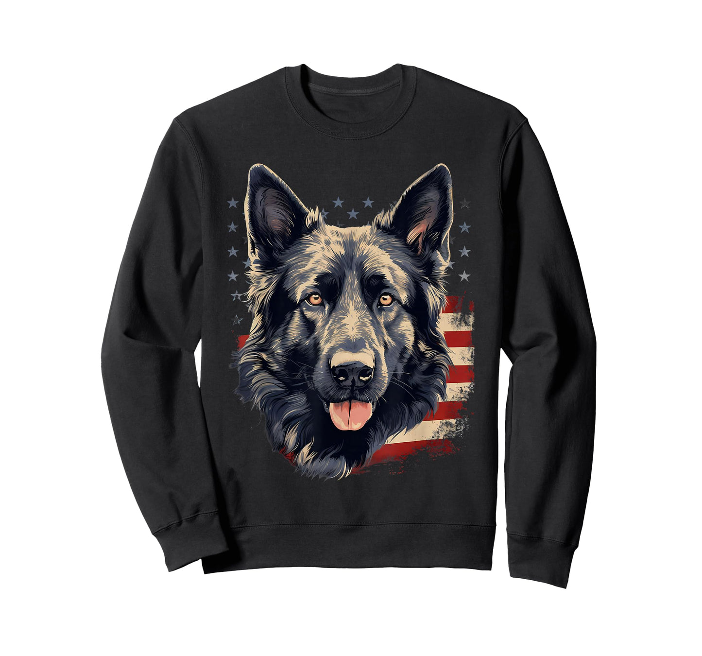 4th Of July US Flag Shiloh Shepherd Dog T-Shirt