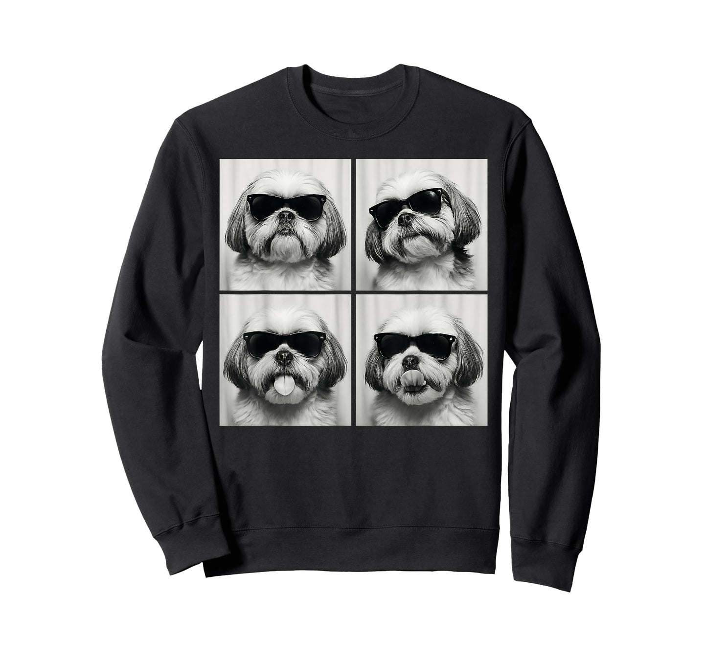 Funny Shih Tzu Lover Cute Shihtzu Dog Photo Booth T-Shirt