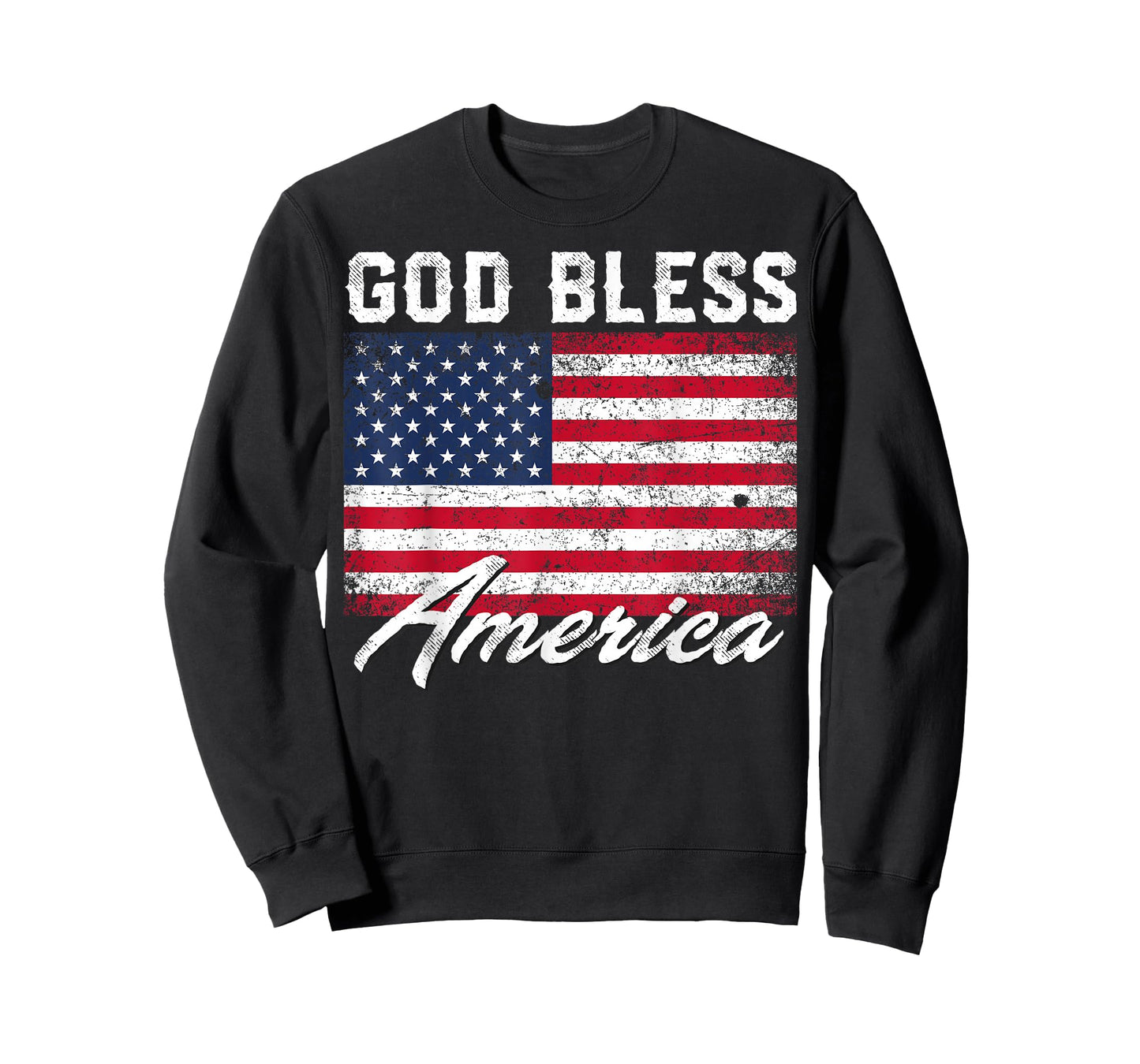 God Bless America USA Flag 4th of July Patriotic T-Shirt Small