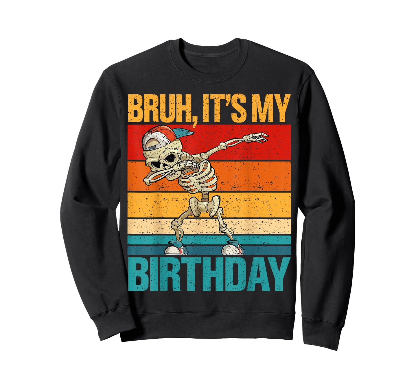 Funny Birthday Boy Dabbing Bruh It's My Birthday T-Shirt