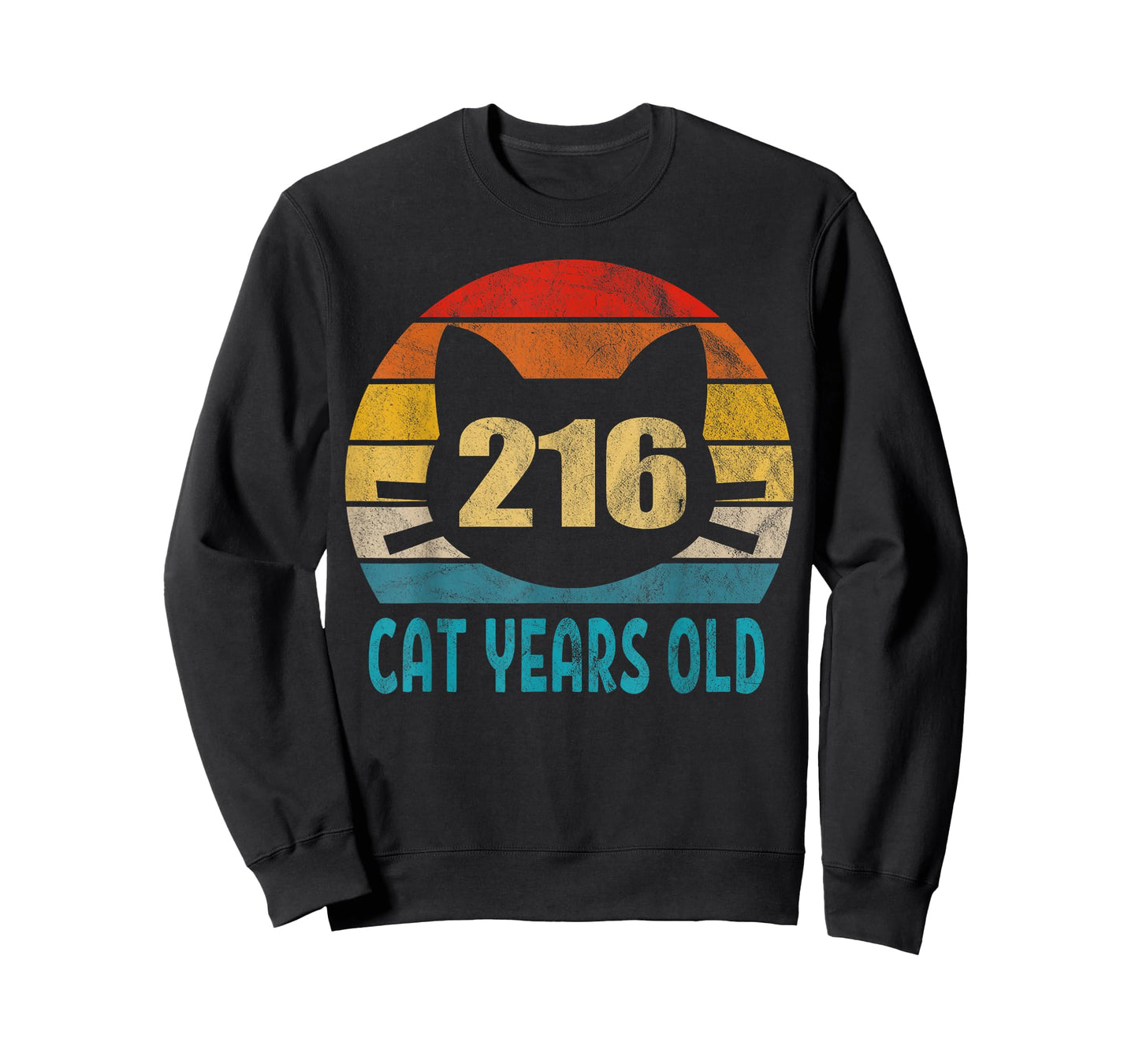 216 Cat Years Old Shirt Retro 50th Birthday Gift Cat Lovers T-Shirt