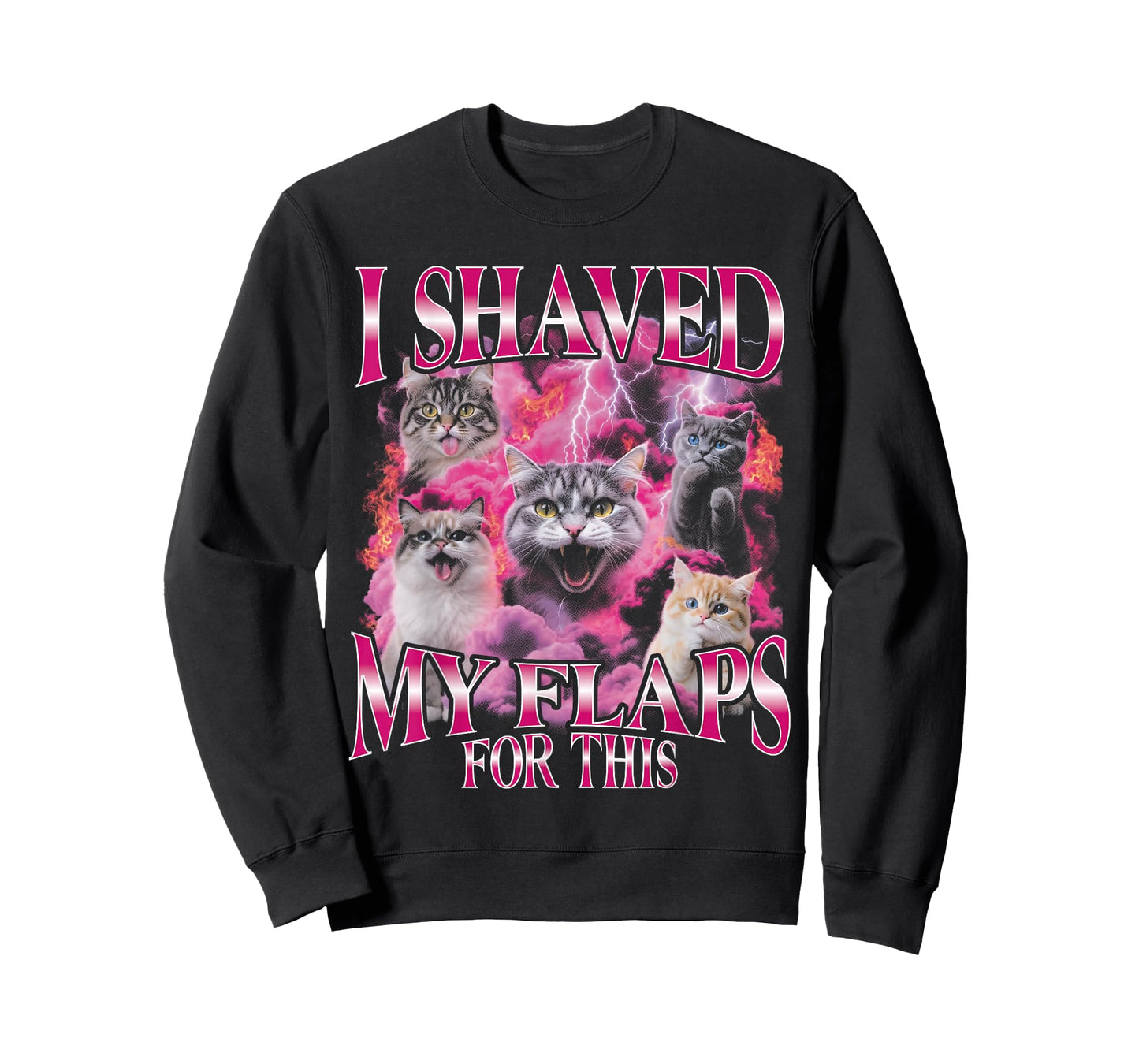 I Shaved My Flaps for This Funny Bootleg Girls Trip Cat T-Shirt