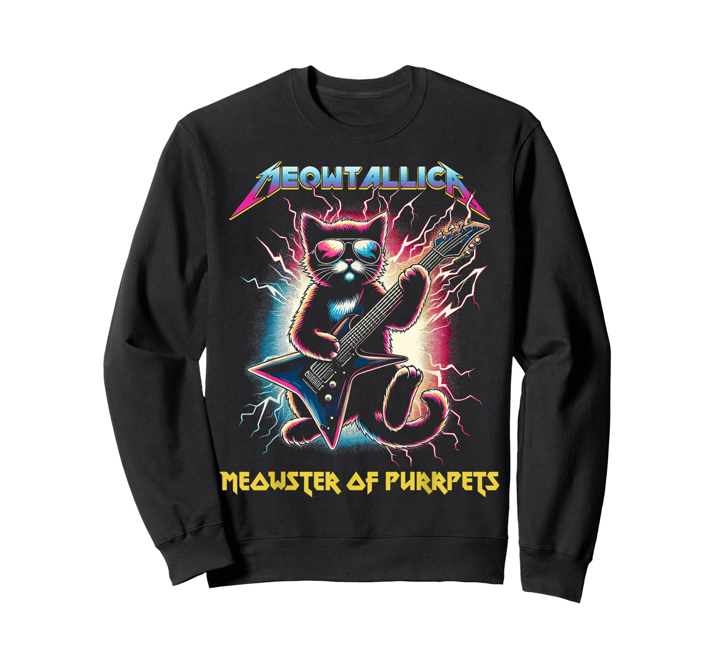 Meowtallica Meowster of Purrpets - Funny Cat T-Shirt
