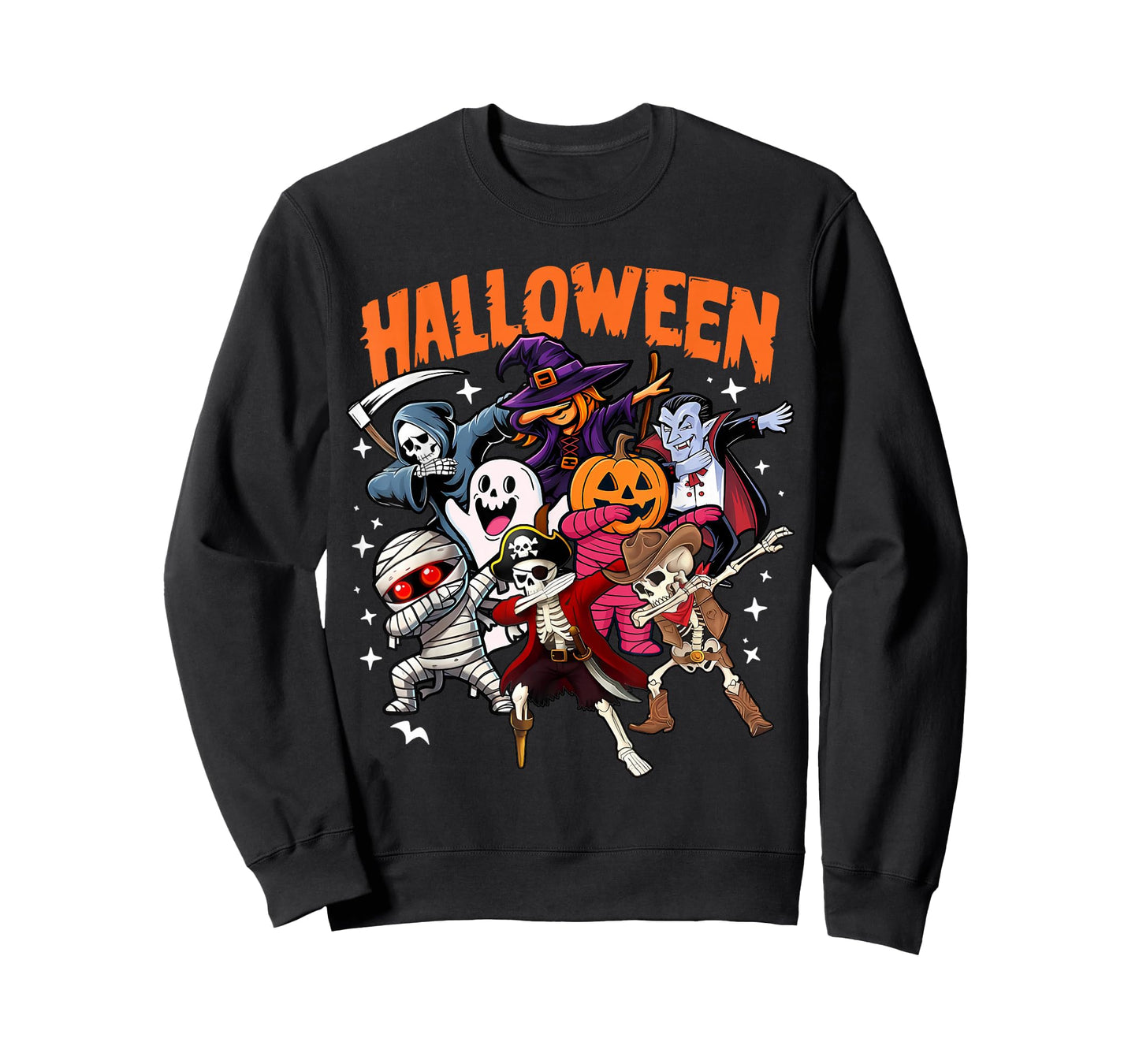Dabbing Halloween Skeleton Pirate Boo Pumpkin Mummy Boy Kids T-Shirt