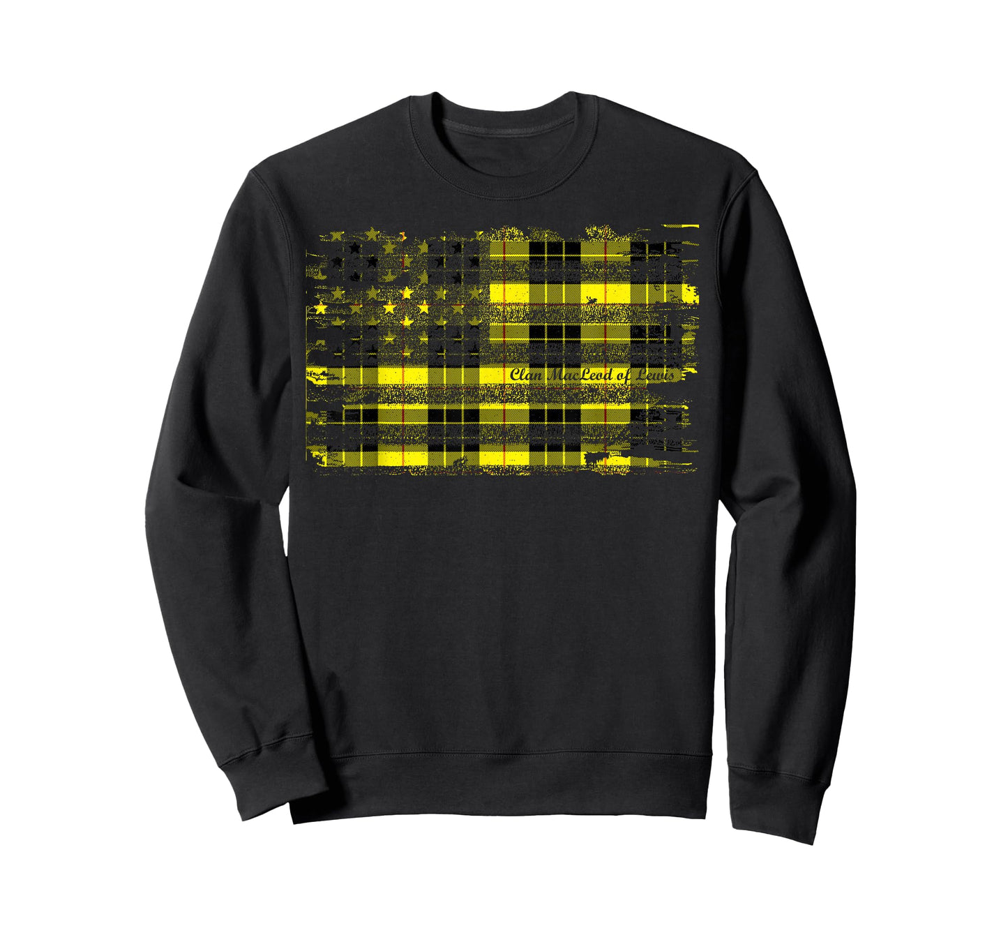 Clan MacLeod of Lewis American Flag Scottish Tartan Shirt T-Shirt