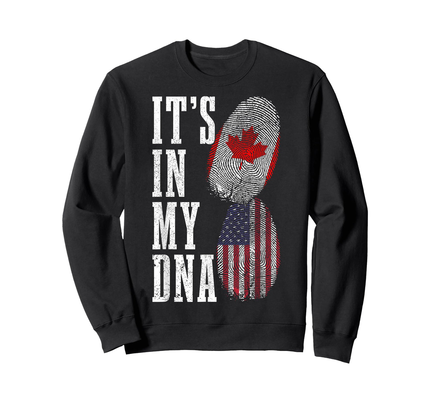 Canada USA It's In My DNA Canadian American Flag Pride T-Shirt