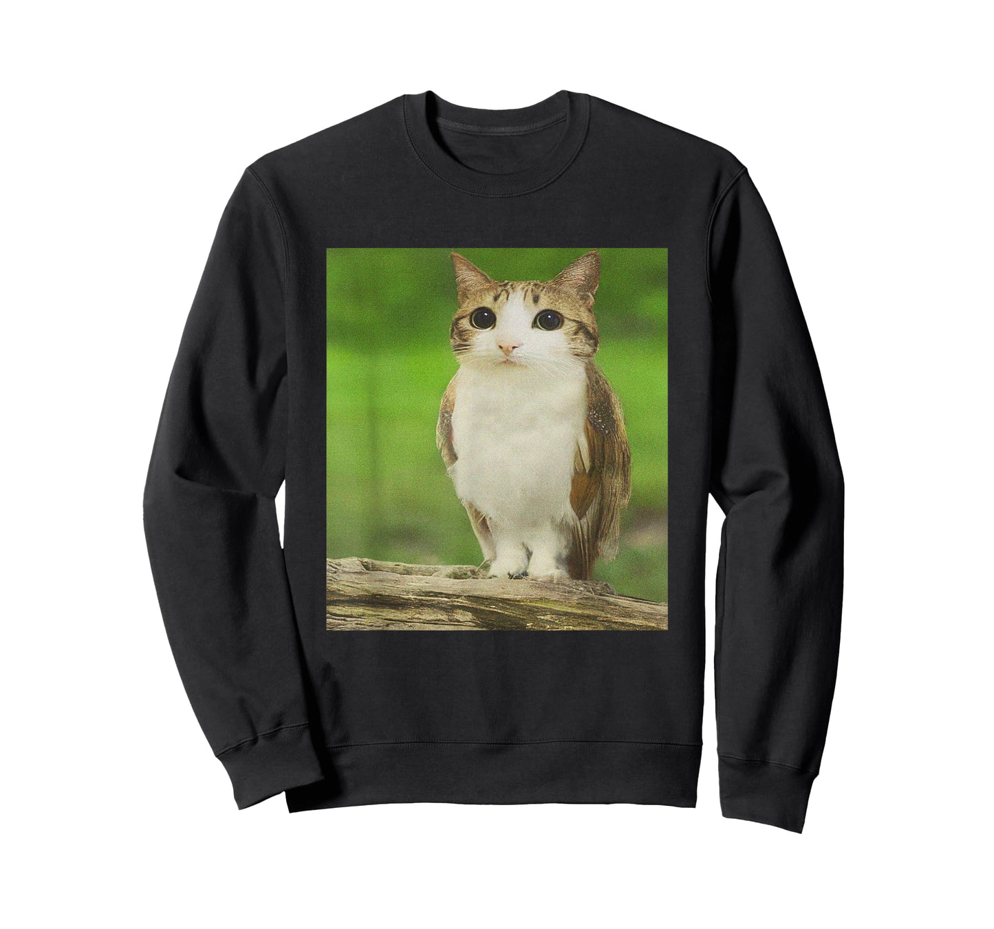 Meowl Cat Owl Funny Cursed Internet Trendy Meme T-Shirt