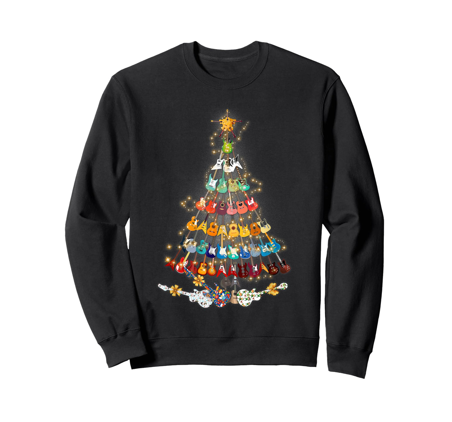 Christmas Guitar Tree - Xmas Guitarist Musician Gift T-shirt T-Shirt