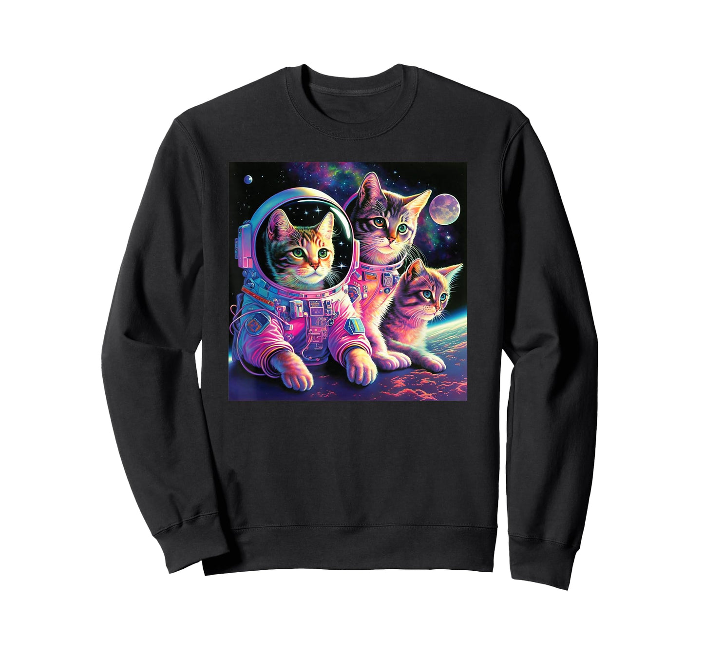 Astronaut Cat stars Space planet Kitty Galaxy Kitten Univers T-Shirt