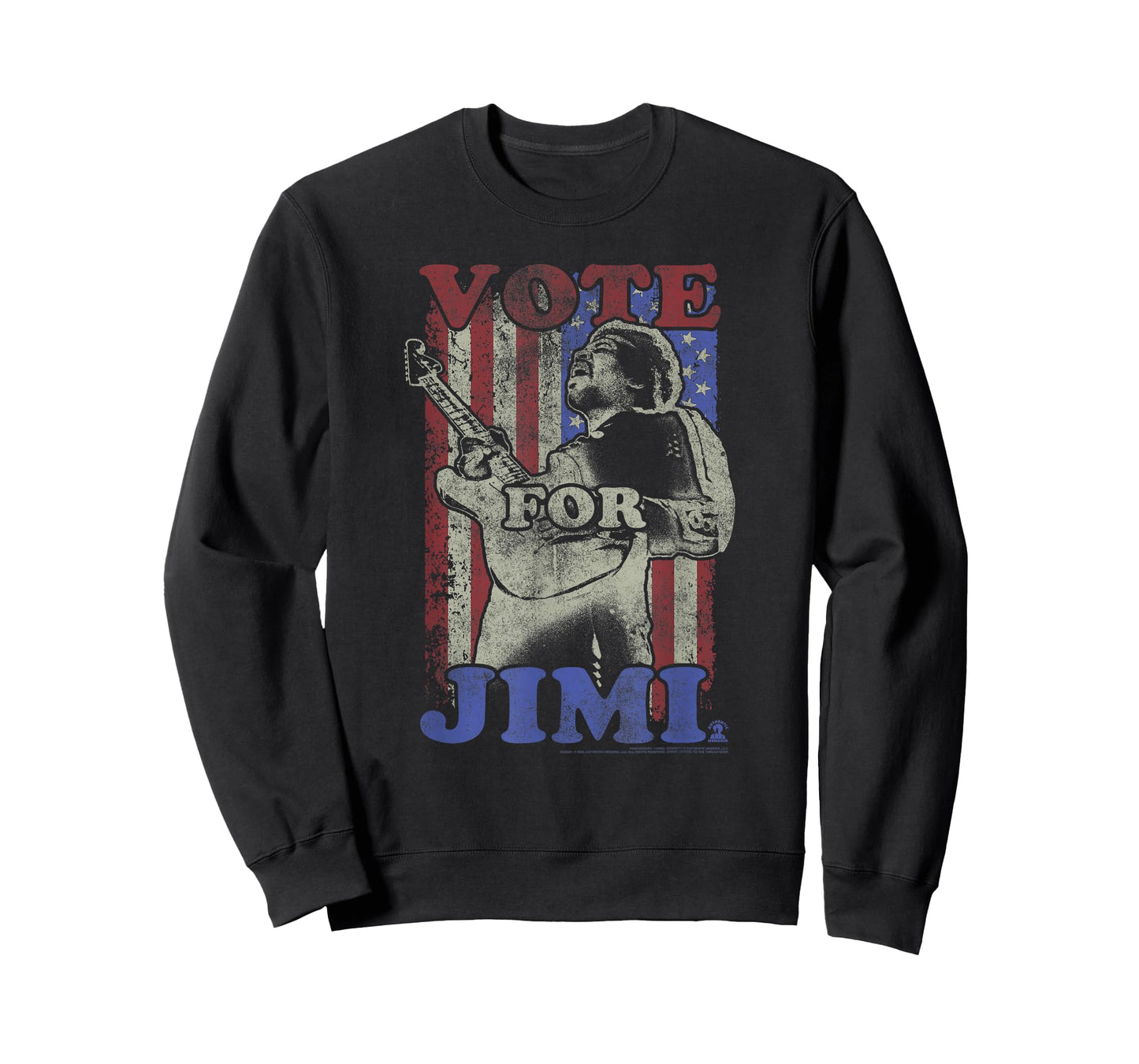 Jimi Hendrix Official Guitar Flag Vote for Jimi Tee T-Shirt