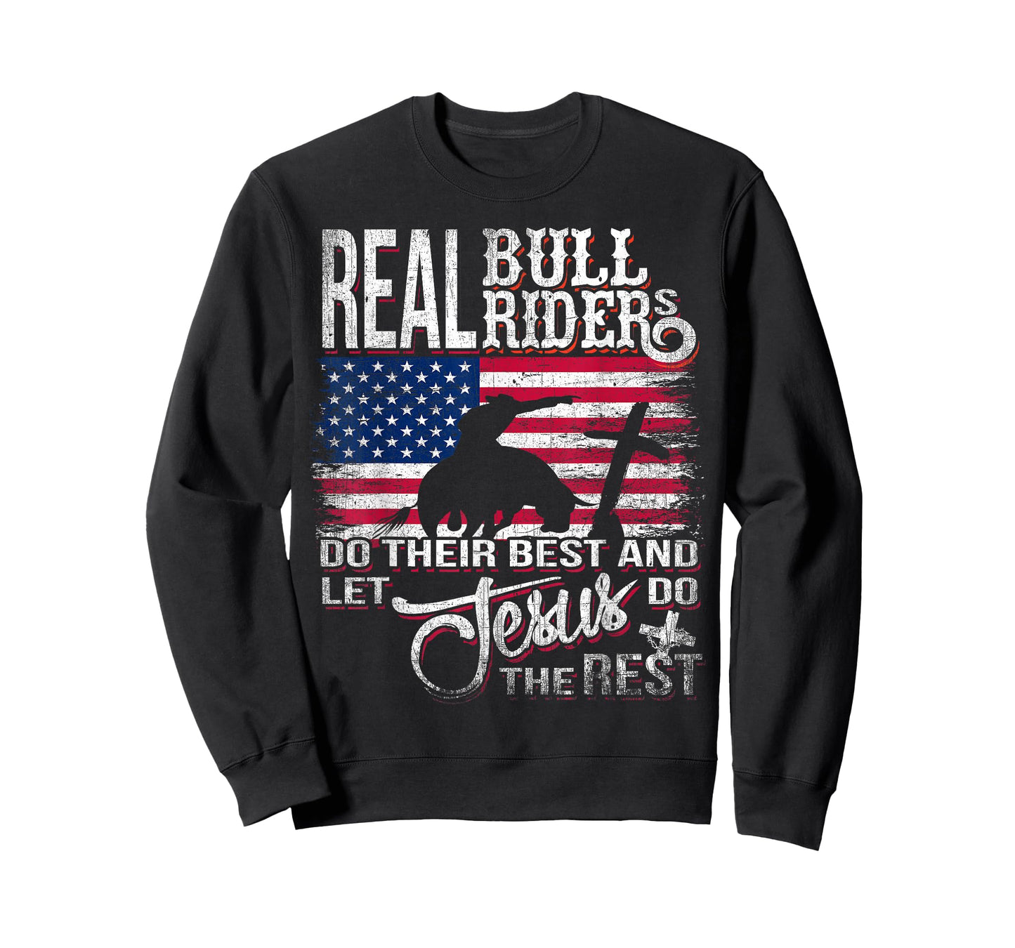 Christian Bull-Rider Bull Riding Jesus Western Sports T-Shirt