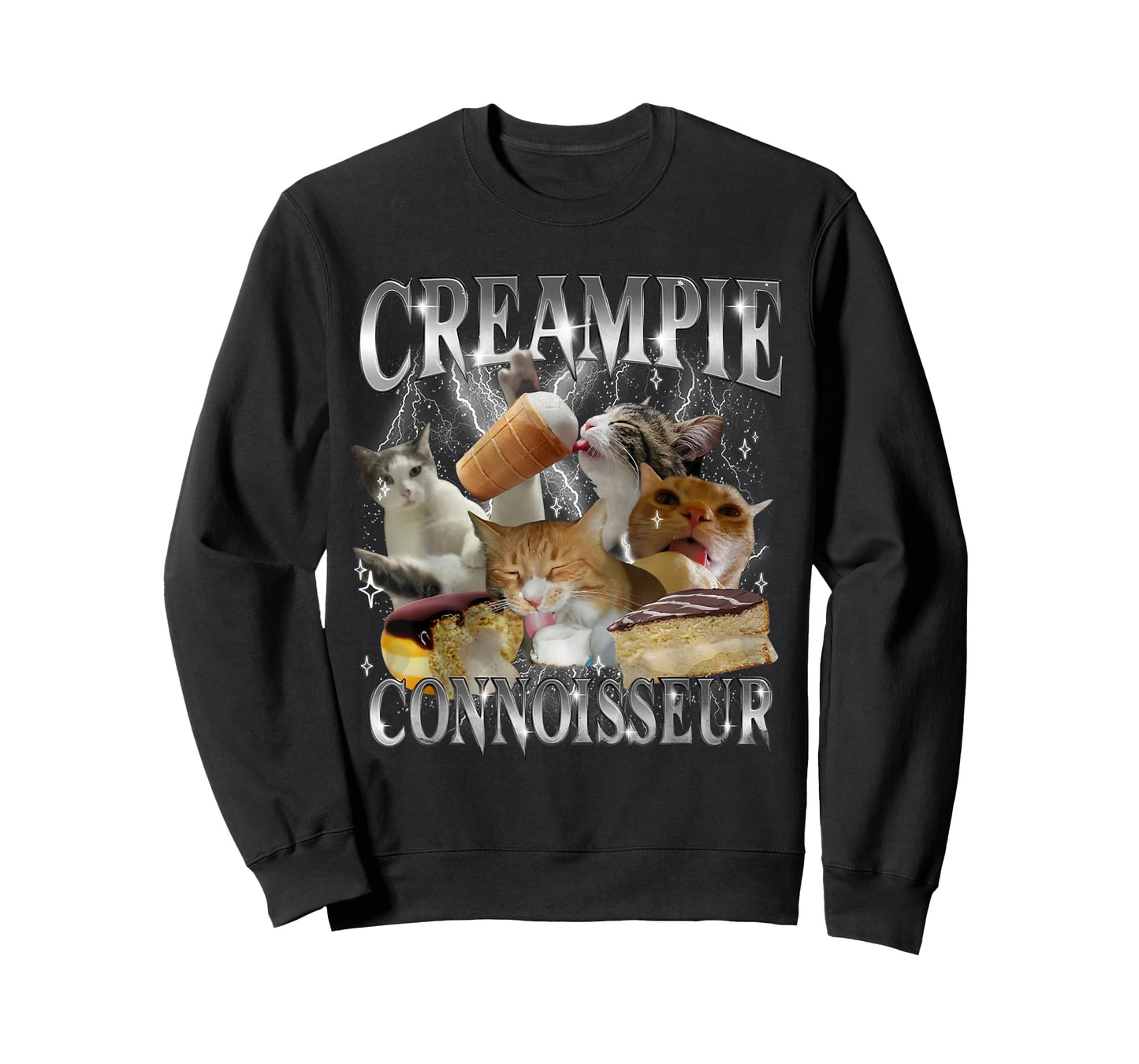 Creampie Connoisseur Funny Cat Meme Inappropriate Adult T-Shirt