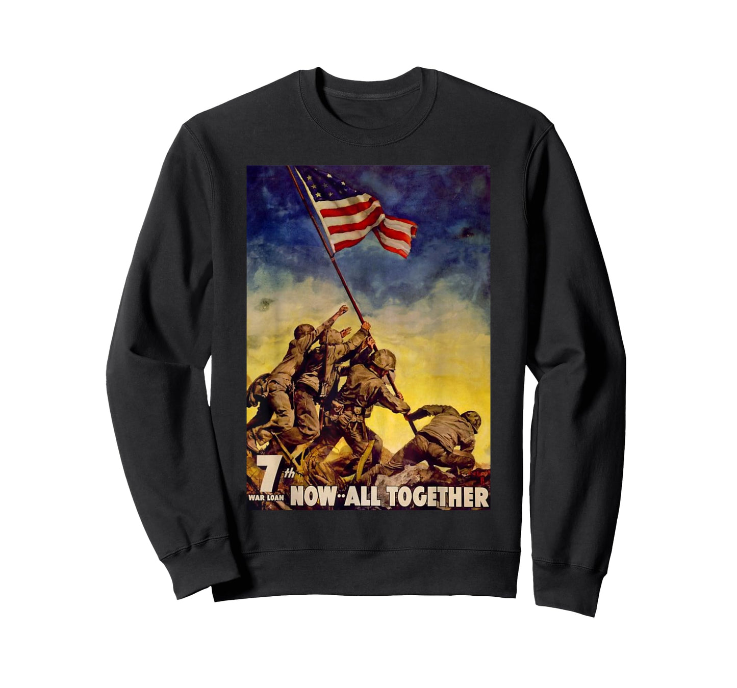 Raising the Flag on Iwo Jima WW2 T-Shirt