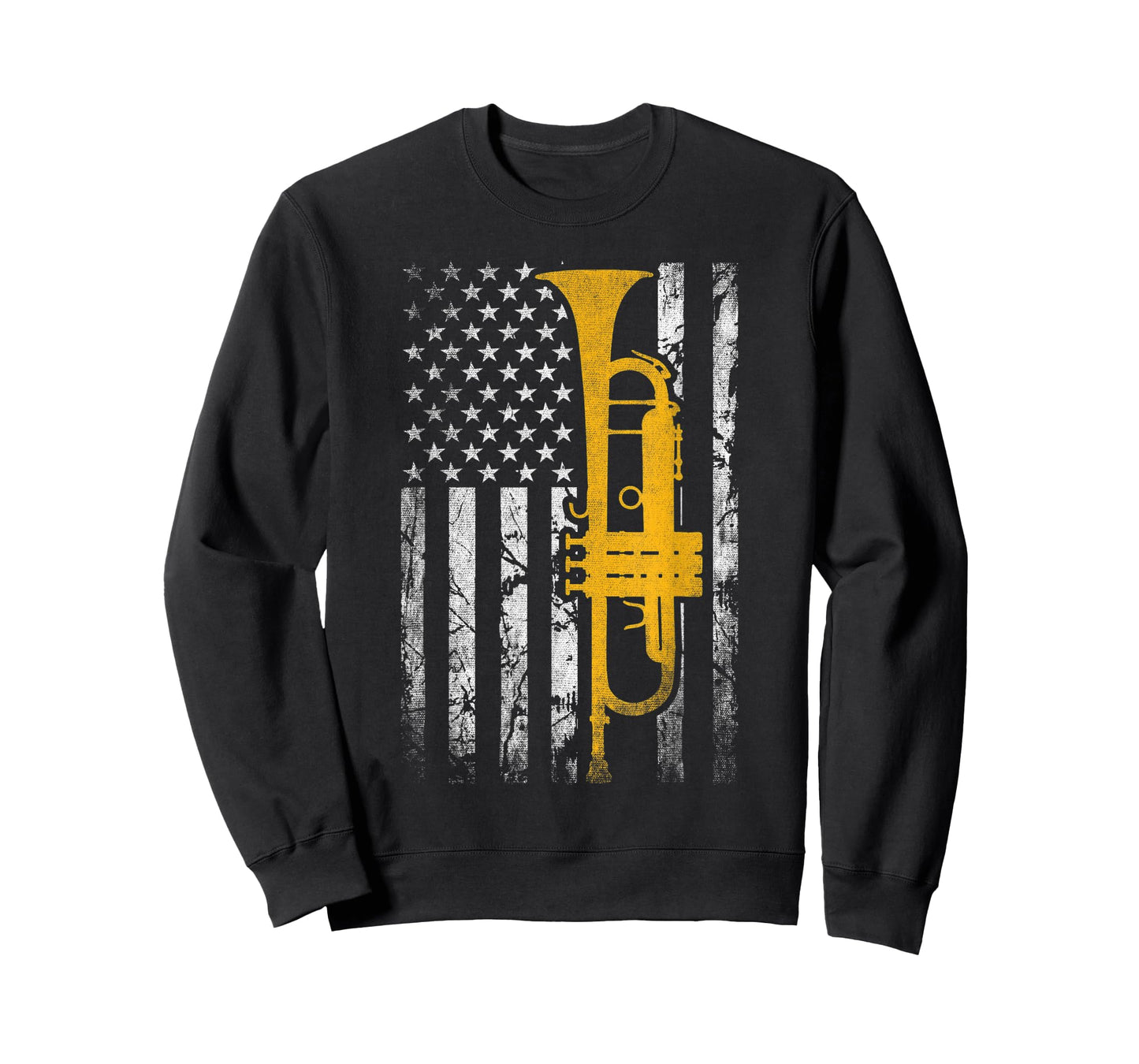 Trumpet American USA Flag Music Player Trumpet Player Jazz T-Shirt