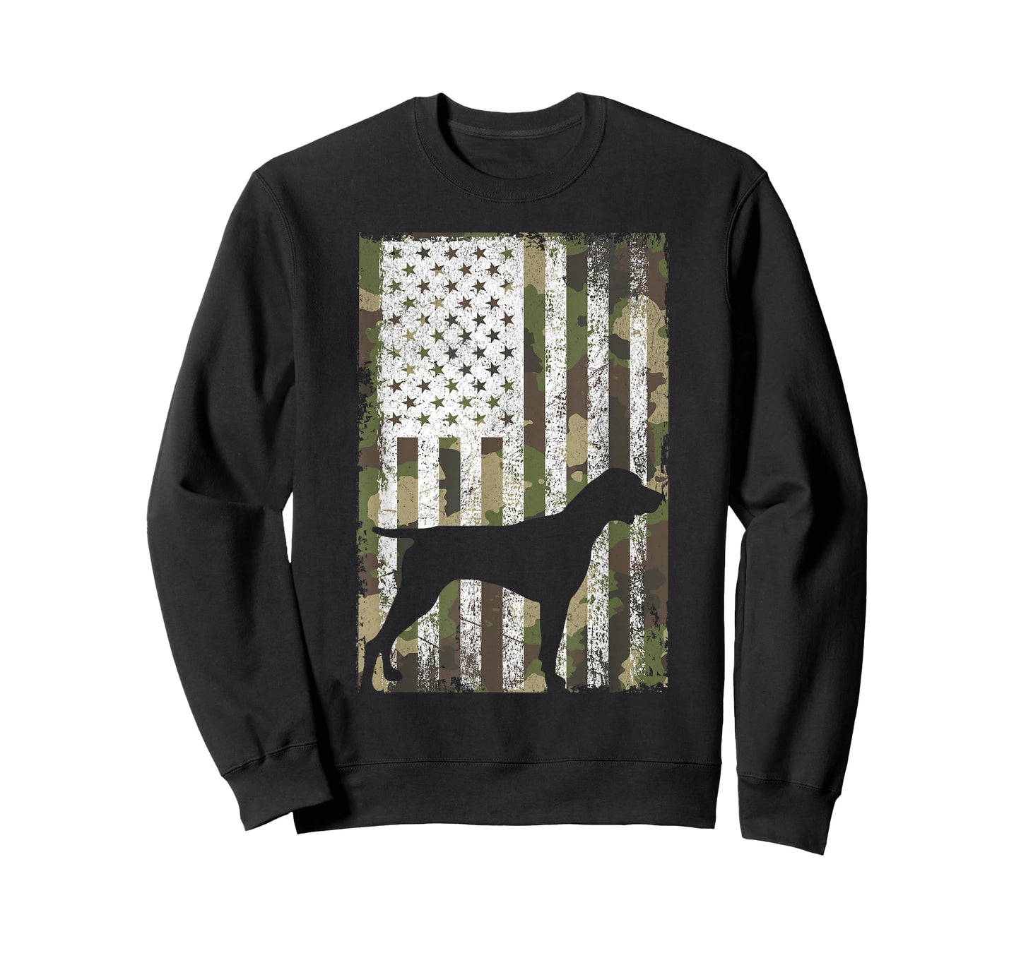 German Shorthaired Pointer Camouflage American Flag GSP Dog T-Shirt
