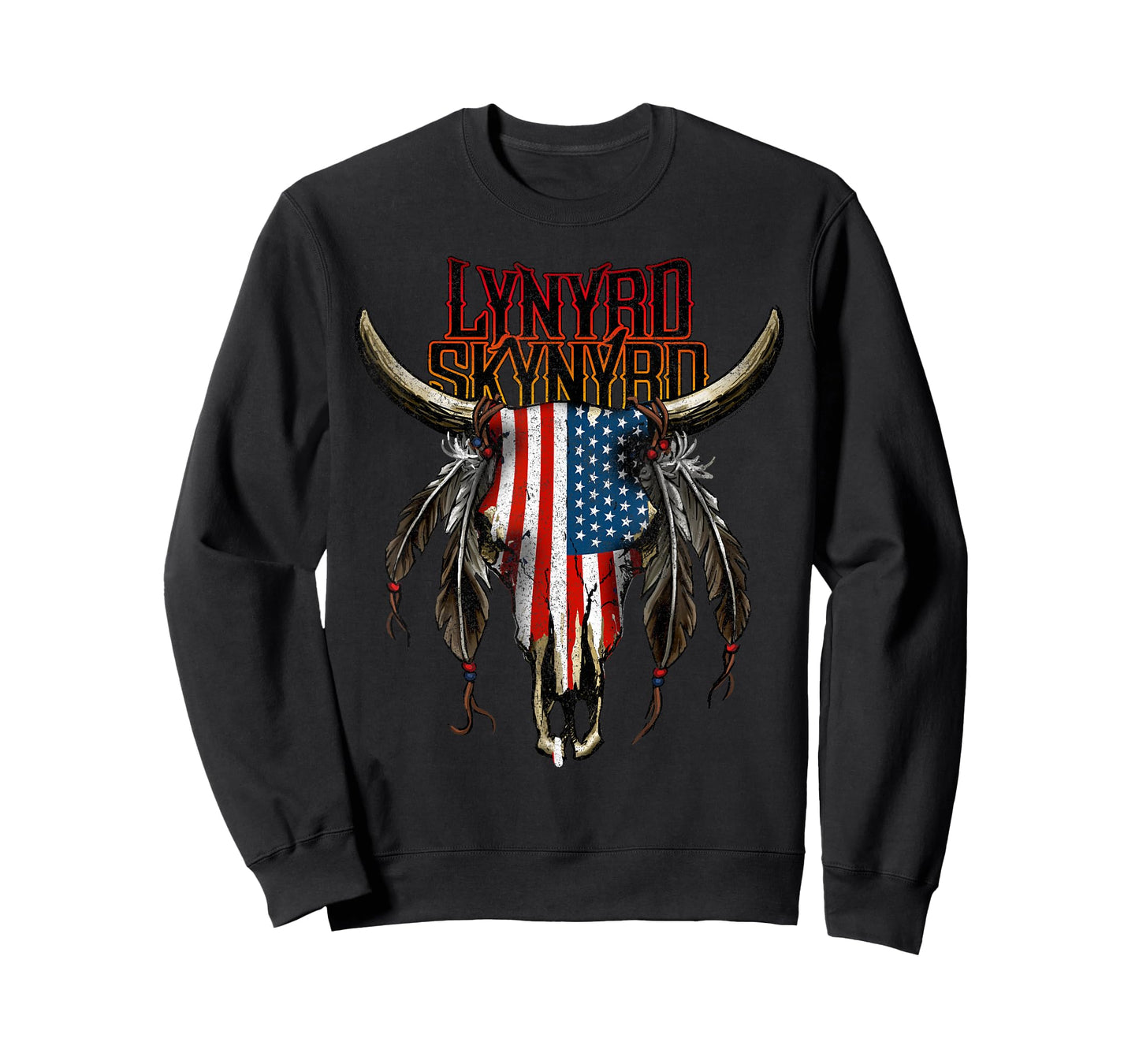 Lynyrd Skynyrd Steer Skull USA Southern Rock Festival Gifts T-Shirt