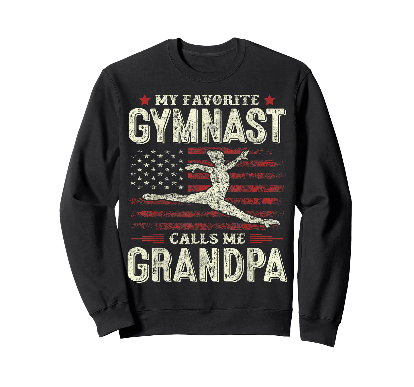 My Favorite Gymnast Calls Me Grandpa Gymnastics Fathers Day T-Shirt