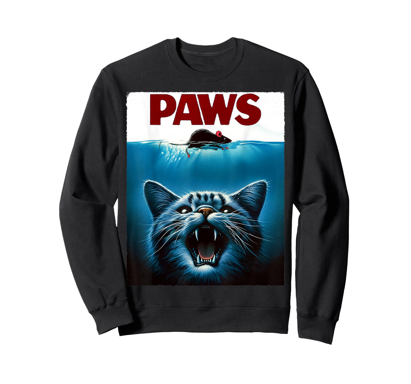 Paws Cat and Mouse Parody Funny Cat T-Shirt