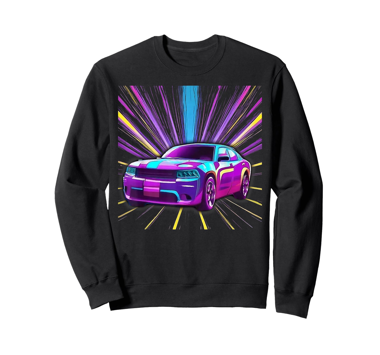 Cool Purple Muscle Car Exotic Race Sports Racing Graphic T-Shirt