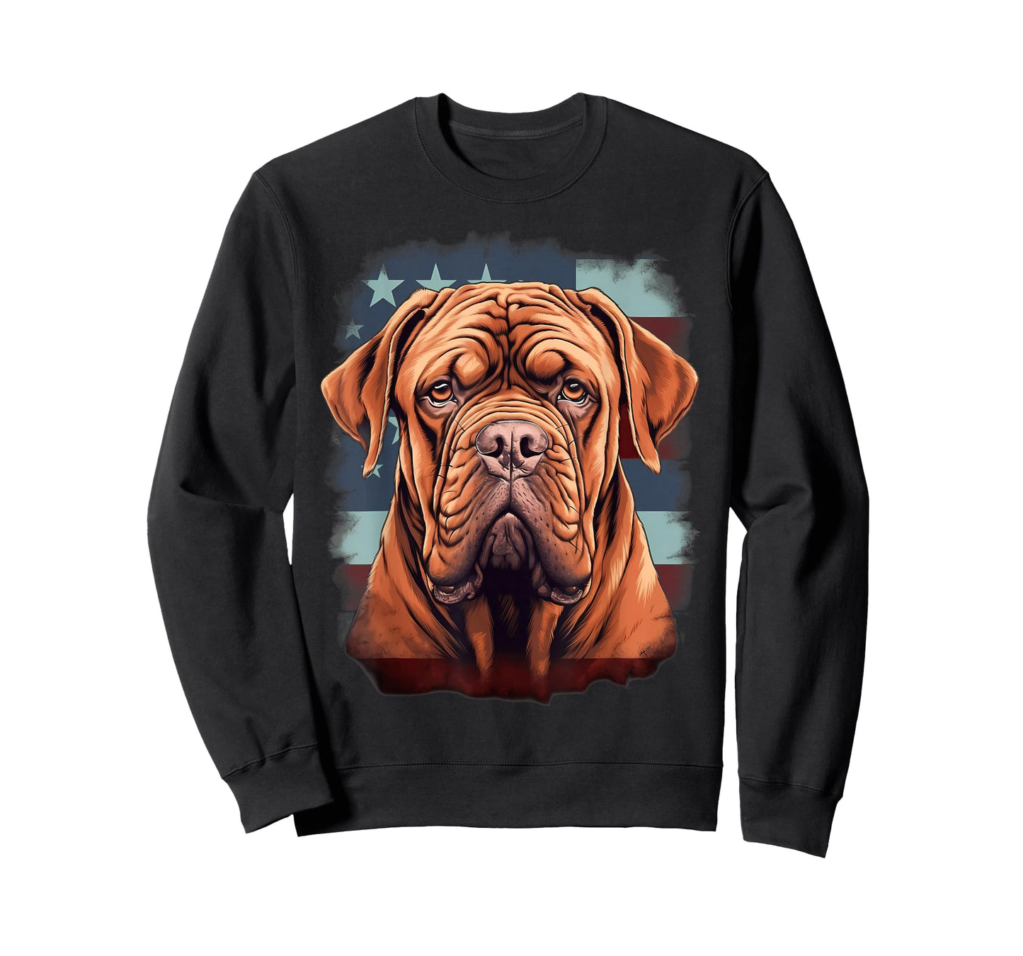 4th Of July US Flag French Mastiff Dog T-Shirt