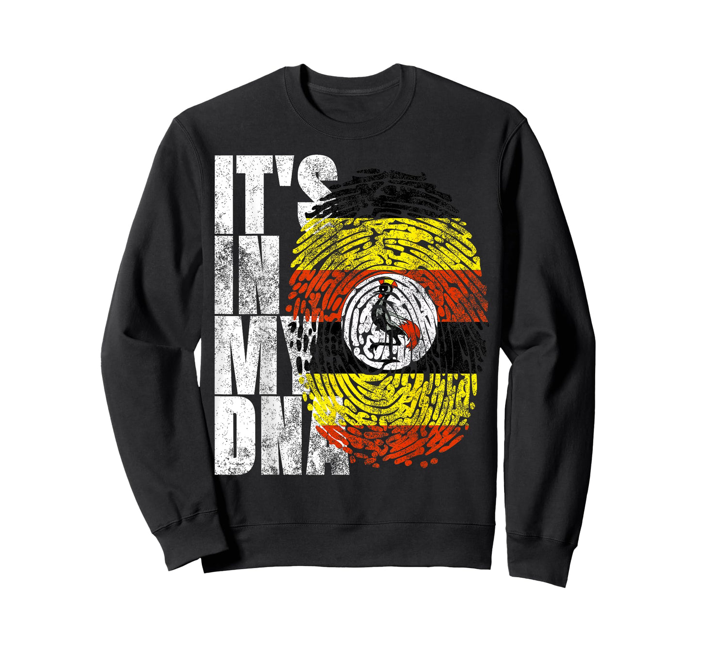 It's In My DNA Uganda Print African-American Ugandan Flag T-Shirt