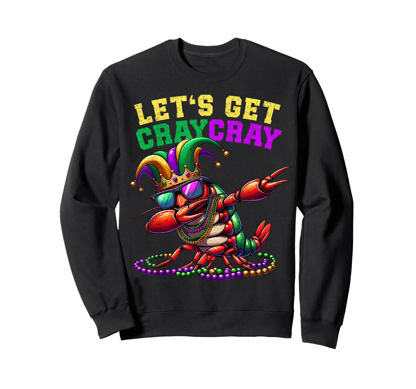 Dabbing Crawfish Costume Kids Toddler Boys Men Mardi Gras T-Shirt