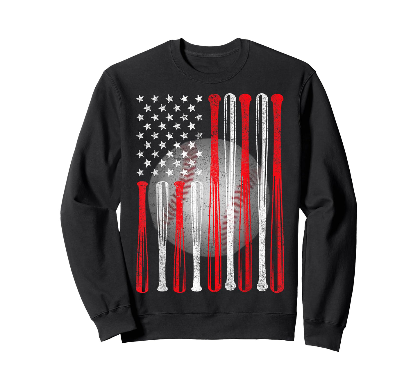 American Flag Vintage Baseball Flag T-Shirt, Dad, Mom Tee T-Shirt