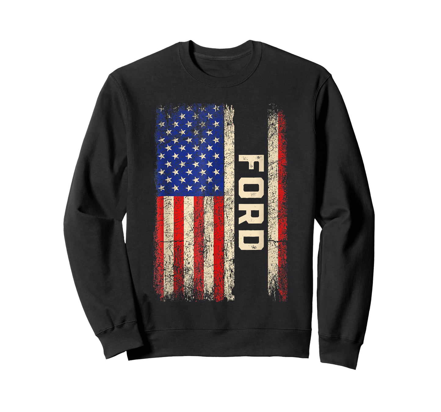 Ford Last Name Shirt Ford Name American Flag T-Shirt