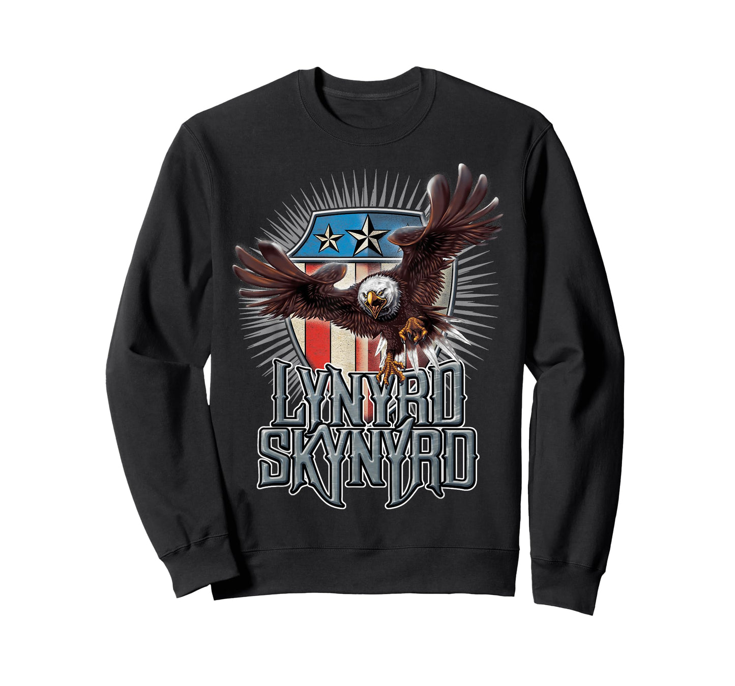 Lynyrd Skynyrd Pick Em Up Eagle Free Bird Stars Stripes Rock T-Shirt