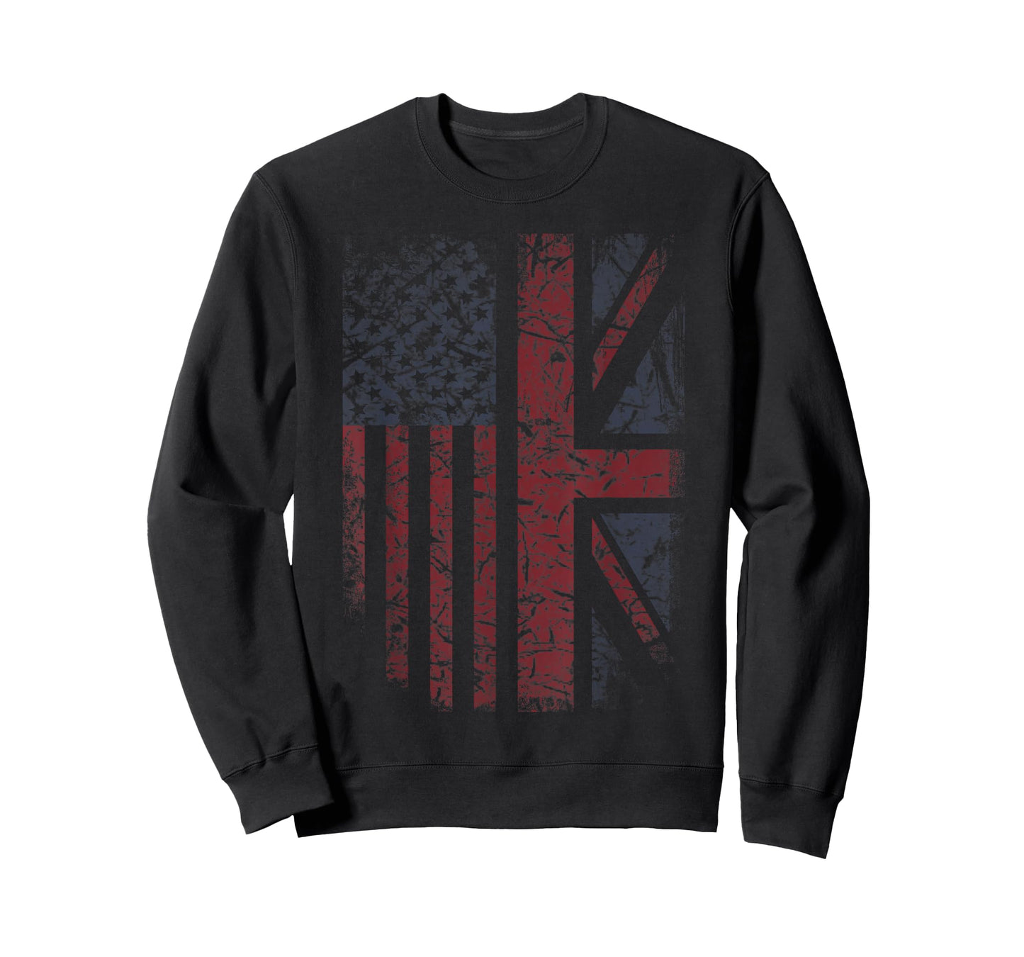 American Flag & British Flag USA UK Stars Stripes Union Jack T-Shirt