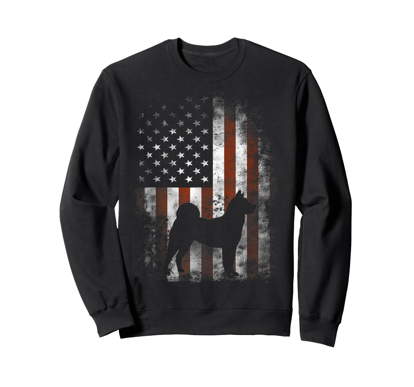 Akita Inu T-Shirt American Flag Patriotic 4th Of July T-Shirt