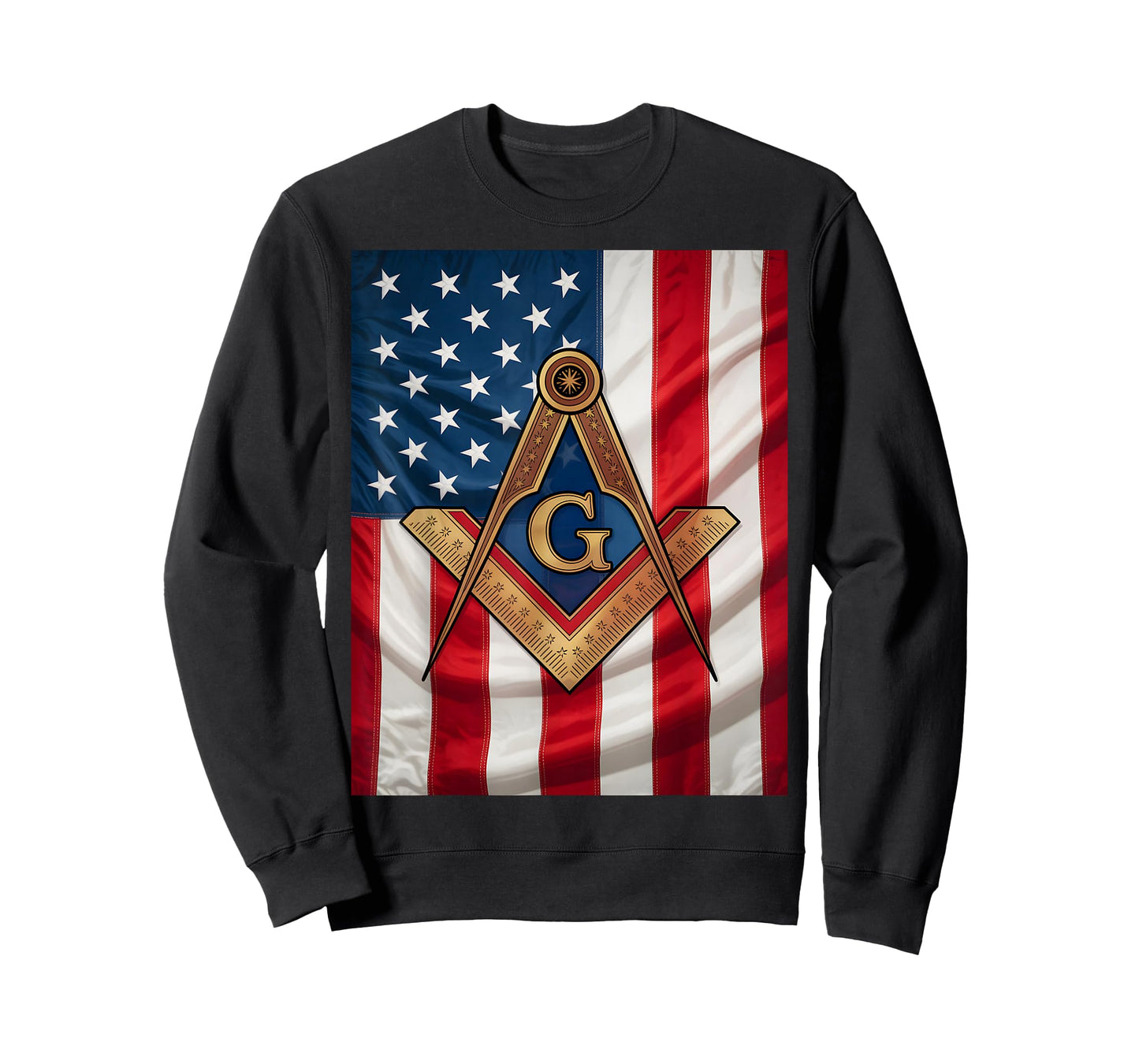 Freemason American Flag Heritage Design T-Shirt