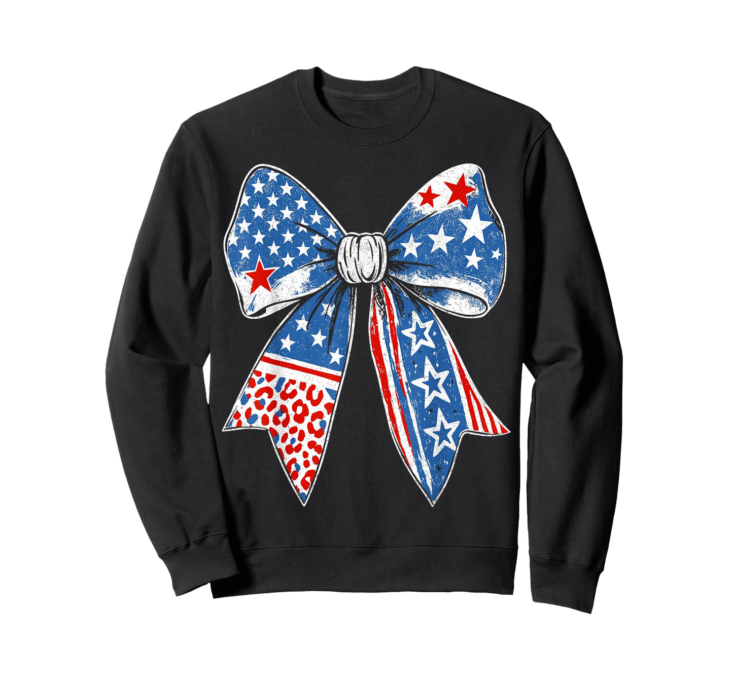 Cute Coquette Bow Patriotic Independence Day Bow 4th of July T-Shirt