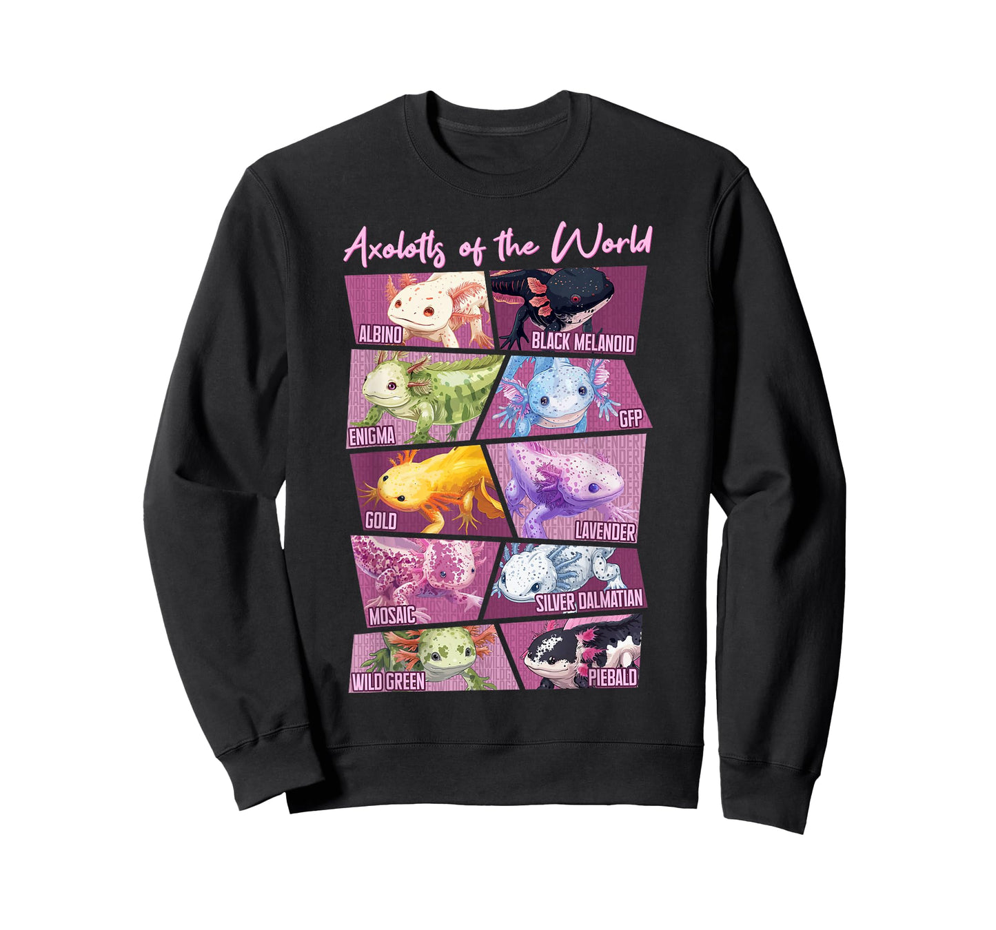 Axolotl Shirts for Girls Women Boys Axolotls of The World T-Shirt