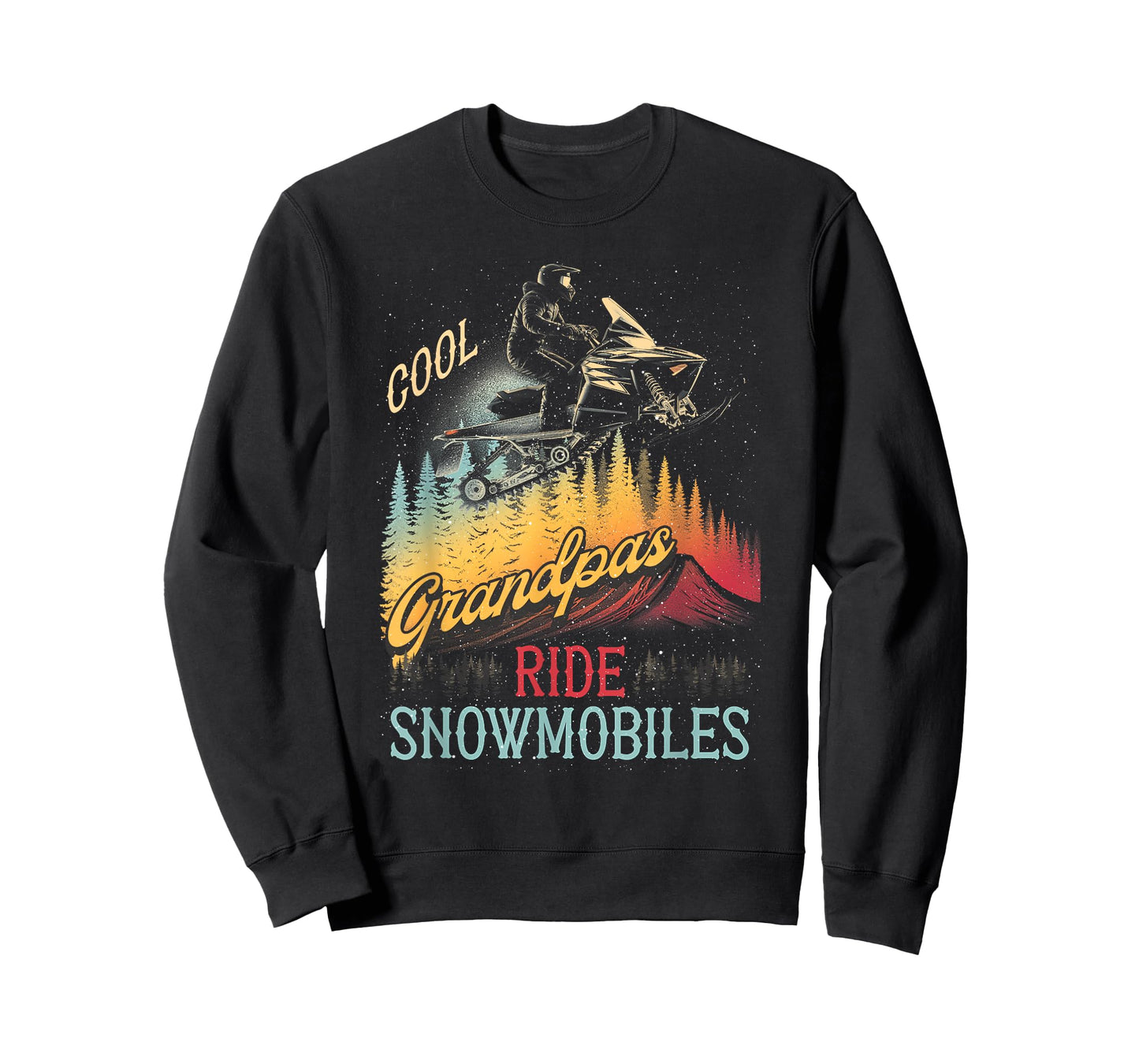 Sport Grandpas Ride Snowmobiles Snowmobiling Grandfather T-Shirt