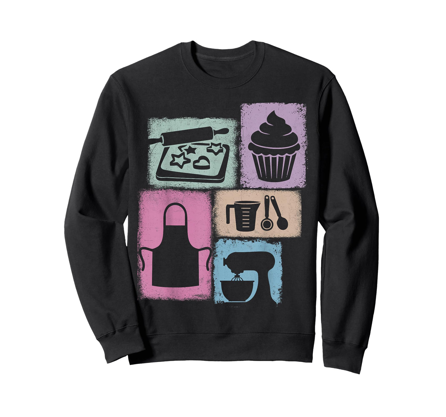 Baker Vintage Collage Baking Women Chef Foodie T-Shirt
