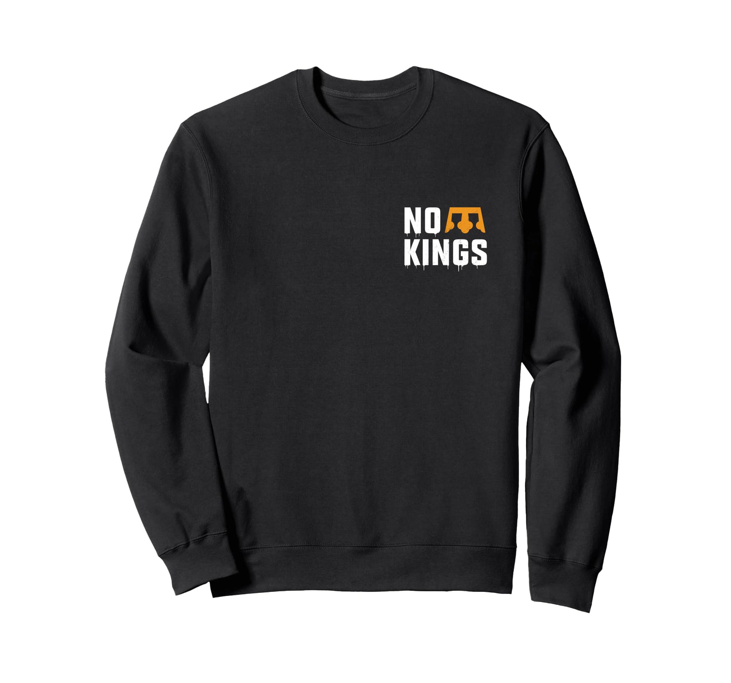 No Kings Two Sided Front Back Nope Vintage Long Sleeve T-Shirt
