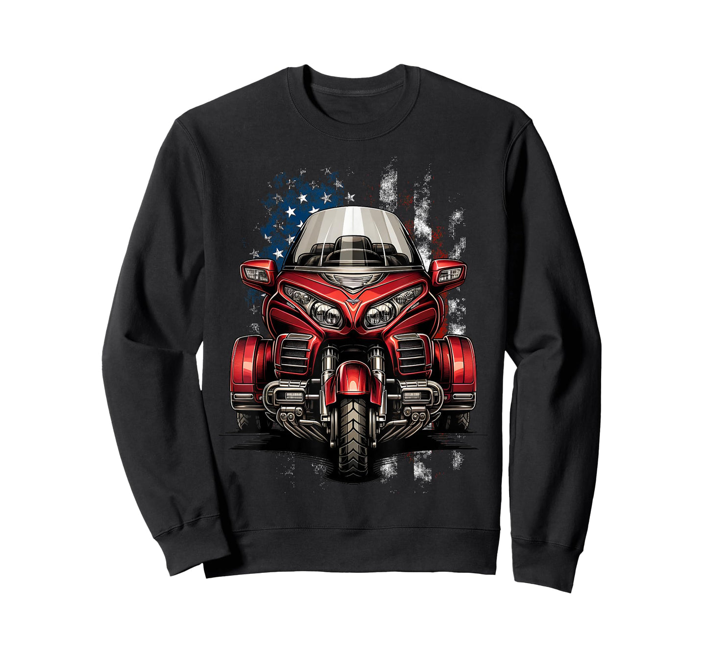 Motorcycle Trike American Patriotic MotorTrike US Flag Trike T-Shirt