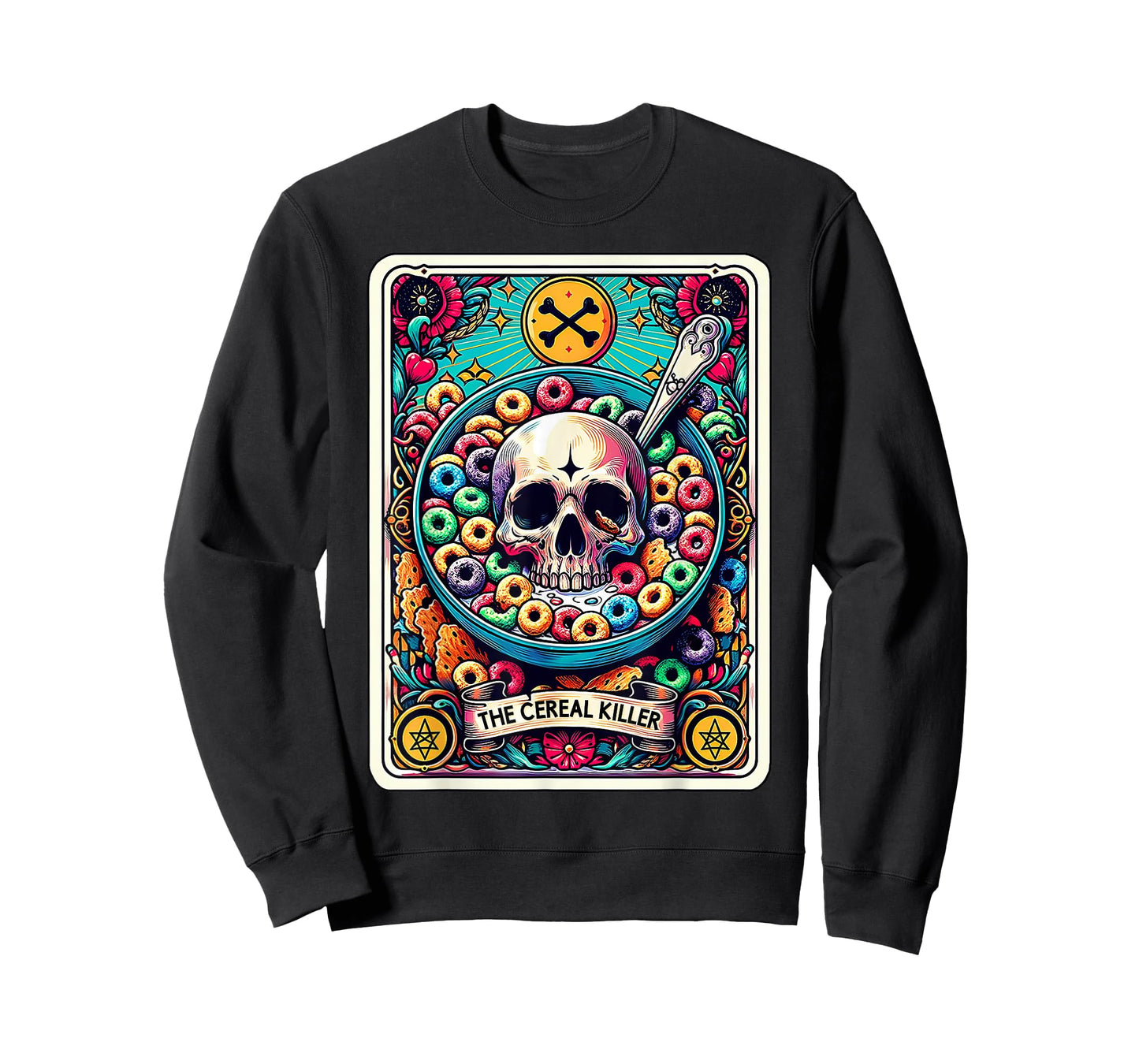 The Cereal Killer Funny Tarot Card T-Shirt