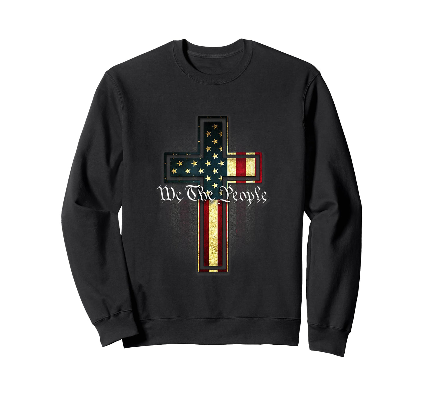 We The People Patriotic American Constitution Cross T-Shirt