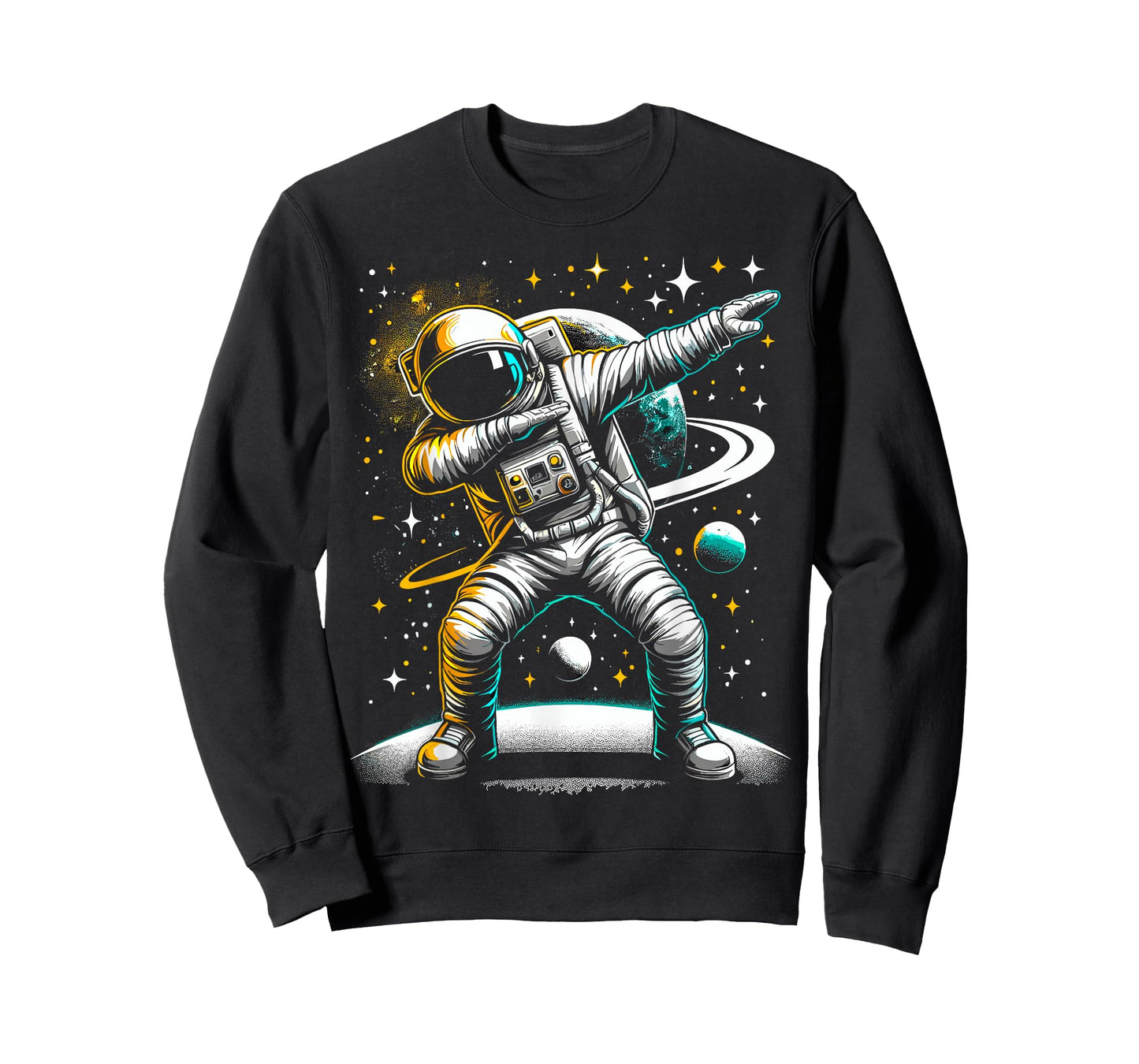 Astronaut Dabbing in Space Galaxy Adventure T-Shirt